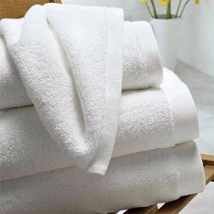 Hotel white towels