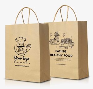 Printed Kraft Paper Carry Bag
